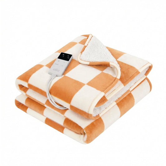 Giselle Electric Blanket Heated Throw Dual Side Fleece Yellow