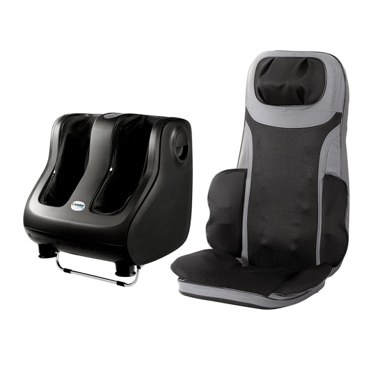Livemor Full Back Massage Seat Cushion Heating With 360Β° Foot Massagers