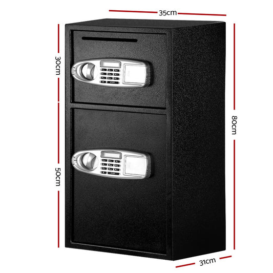 UL-TECH Electronic Digital Home Security Safe Safety Box Double Door Office