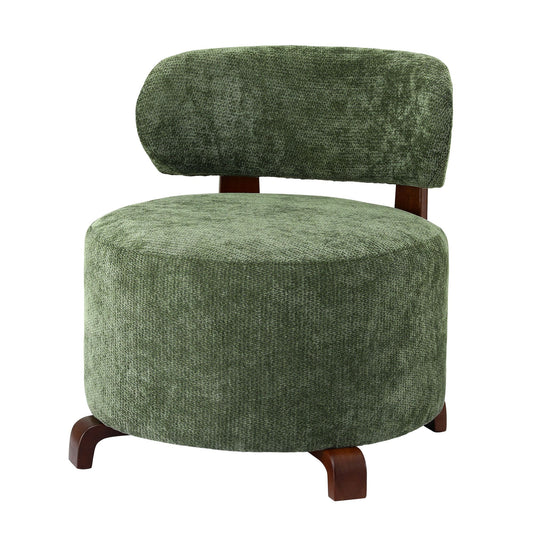 Artiss Armchair Occasional Chair Linen Upholstered Curved Backrest Green