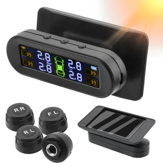 Wireless Tire Pressure Monitoring Solar And USB Charging