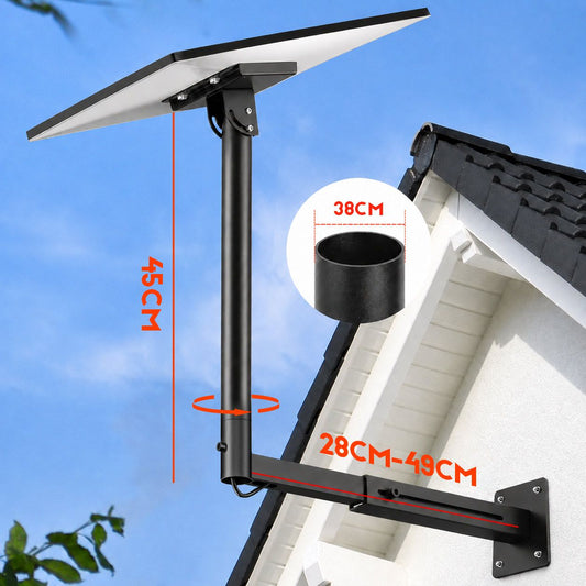 Starlink Mount for Gen 3 / Standard 4 / 4X, Adjustable Telescoping Wall & Roof Bracket, 360Β° Rotation & 0β90Β° Tilt, Heavy-Duty Manganese Steel
