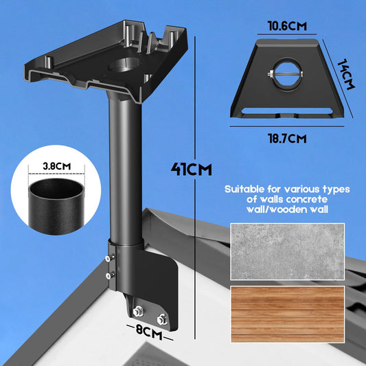 Roof & Wall Mount for Starlink Gen 3 Standard V3/4/4X, Adjustable 20Β° Tilt & 360Β° Swivel, Heavy-Duty Metal Bracket, Weather-Resistant Outdoor Mount