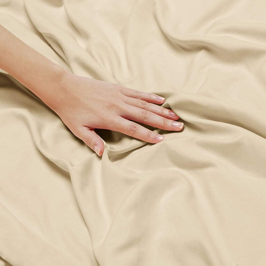 Elegant Comfort Premium Hotel Quality 1-Piece Single Flat Sheet, Luxury and Softest 2000 Thread Count Bedding Flat Sheet(Single,Cream White)