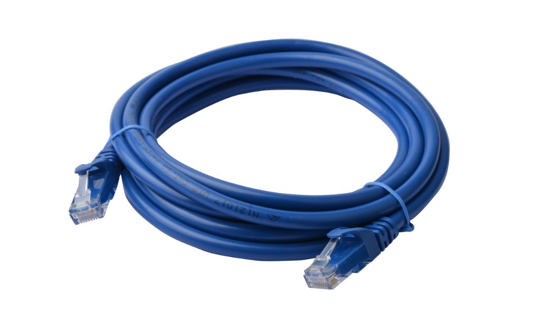 8WARE Cat6a UTP Ethernet Cable 30m Snagless Blue