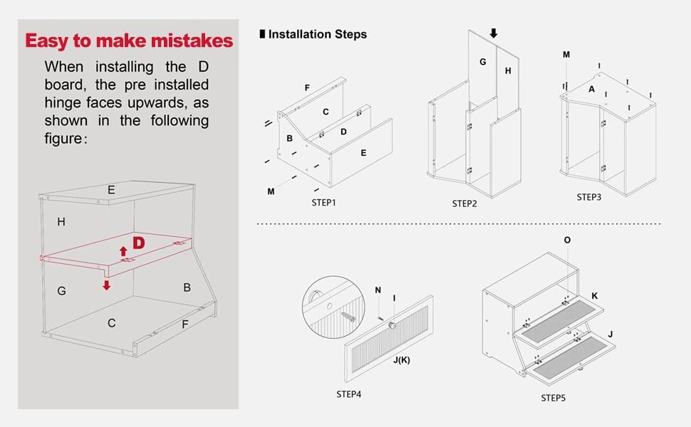 CARLA HOME Double Layer Bamboo Bread Box for Kitchen Counter - Large Capacity Bread Storage Container with Clear Window, Easy Assembly, Farmhouse Style Bread Holder (Black)