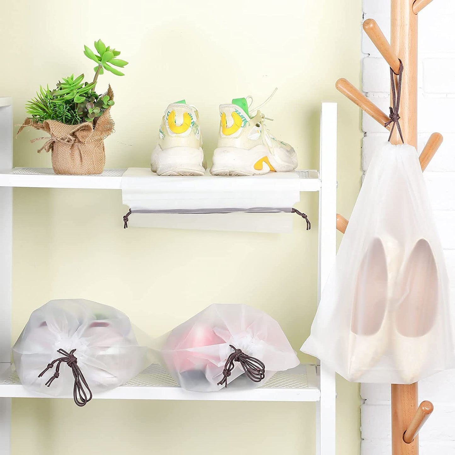 10PCS Travel Shoe Bags Portable Storage Pouch Drawstring Dust Organizer