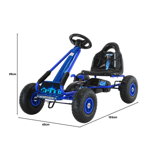 Kahuna Kids Pedal Go Kart Blue G95 Ride On Car