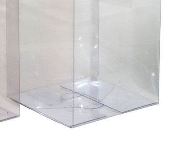50 Pack of 10cm Square Cube PVC Box - Product Showcase Clear Plastic Shop Display Storage Packaging Box