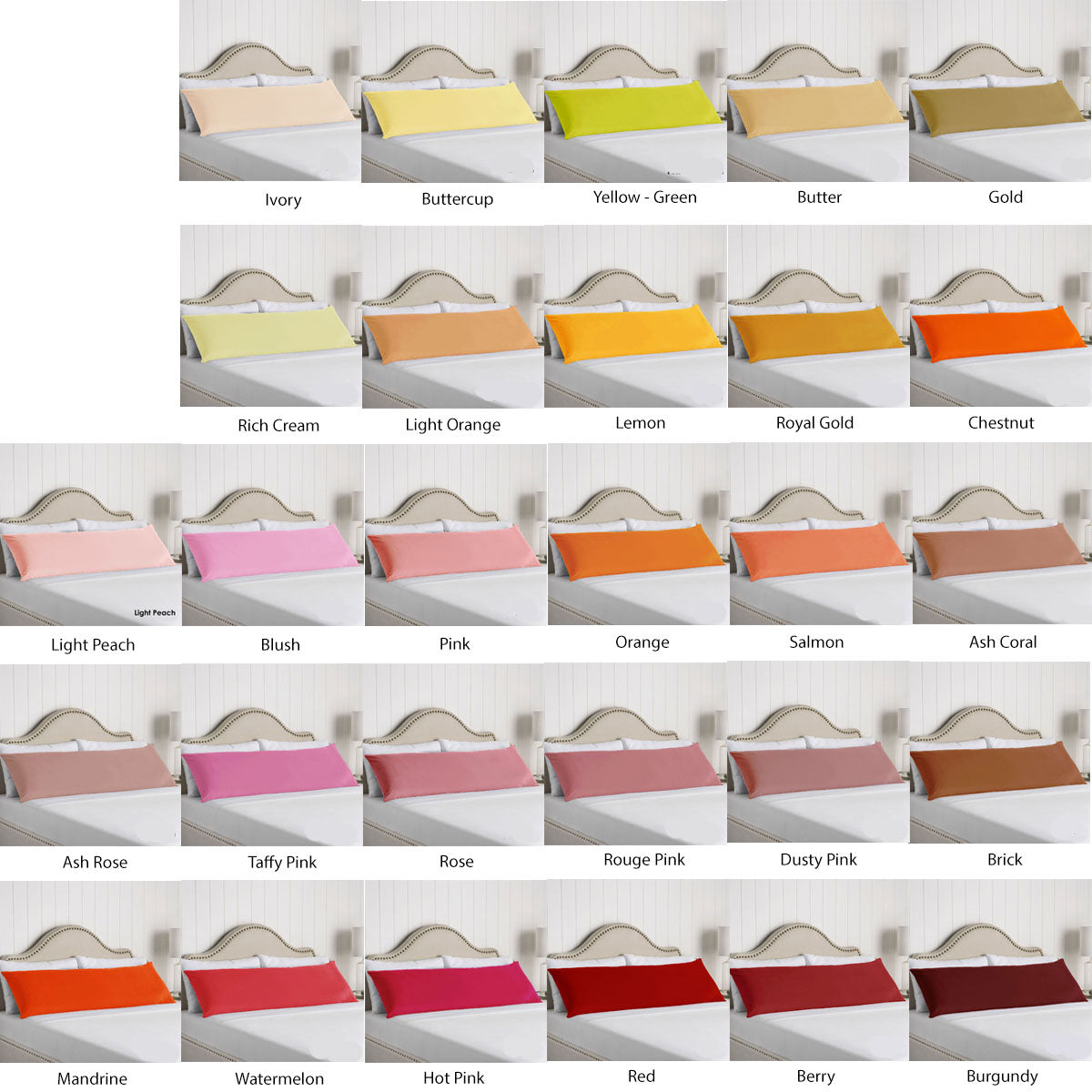 Artex 100% Cotton Body Pillowcase Ivory