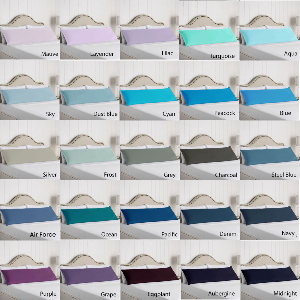 Artex 100% Cotton Body Pillowcase Purple