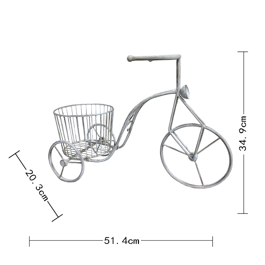 Country Garden Traingle w Basket Planter 35cm