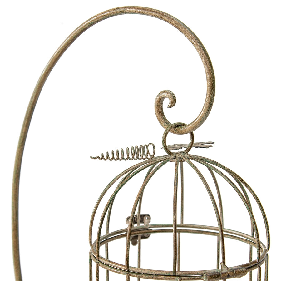 Birdcage on Stand Candle Holder 42cm