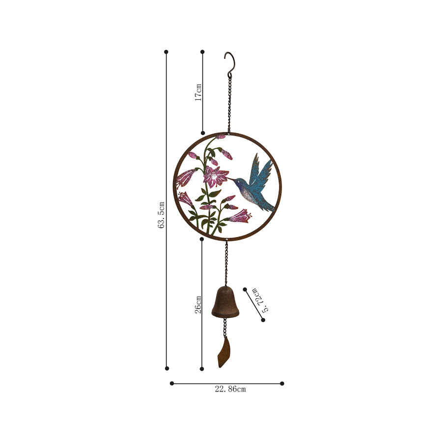 Bird Laser Cut Hanging Bell 65cm