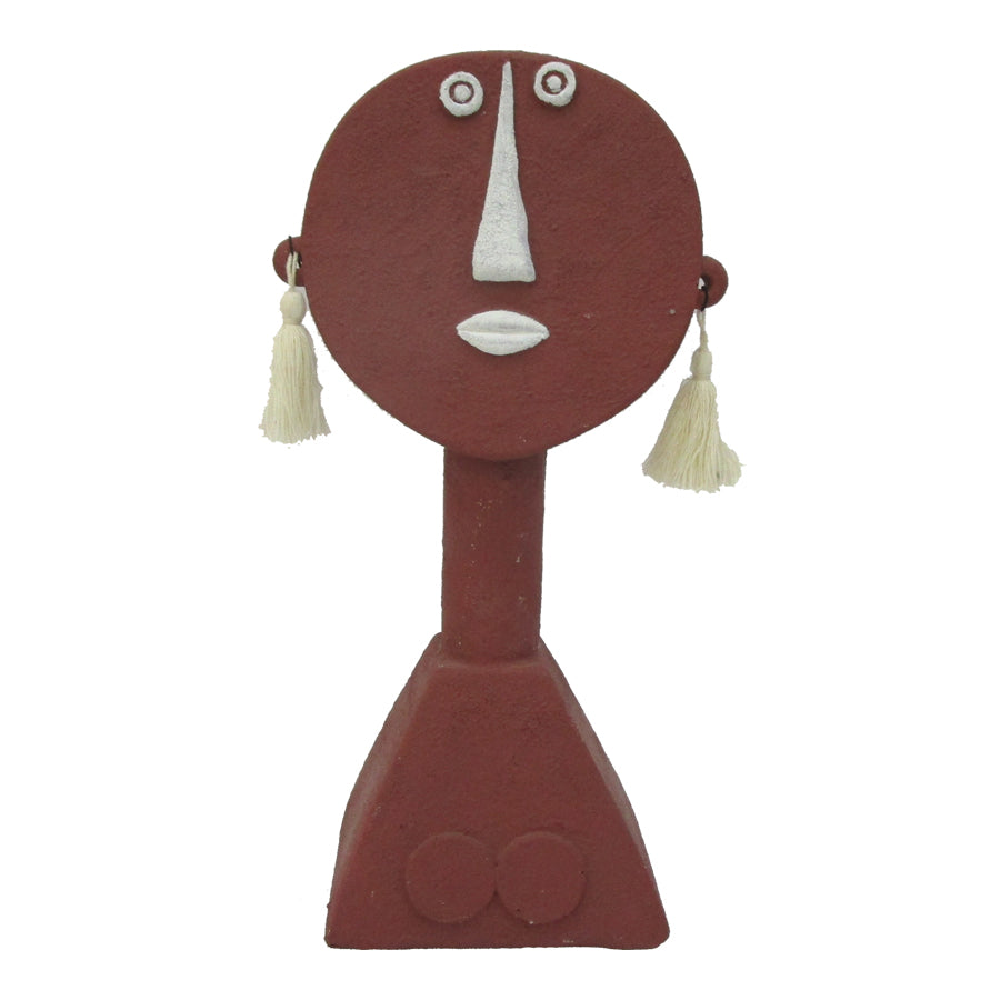 Contemporary Terracotta Tribal Lady 30cm