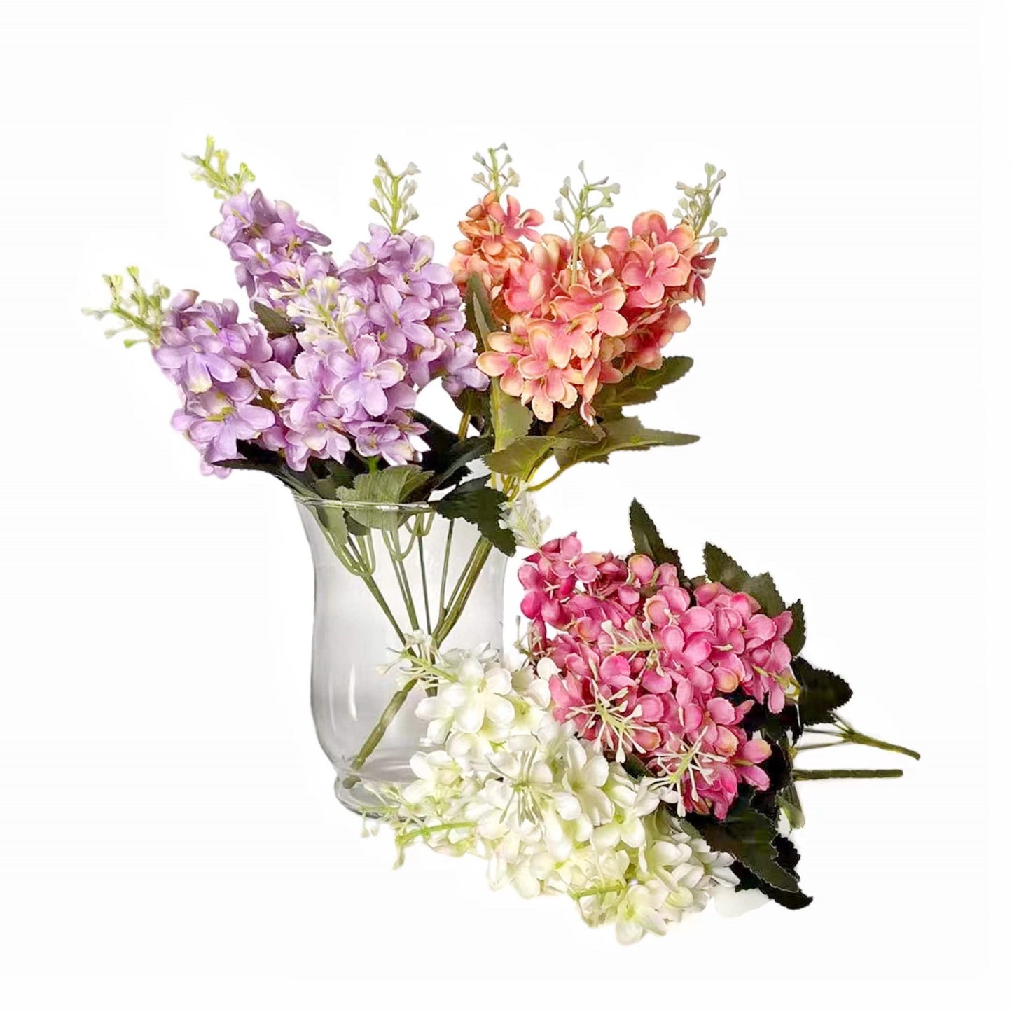 bulk 36 Artificial Delphinium 5 Heads Assorted 10x36cm