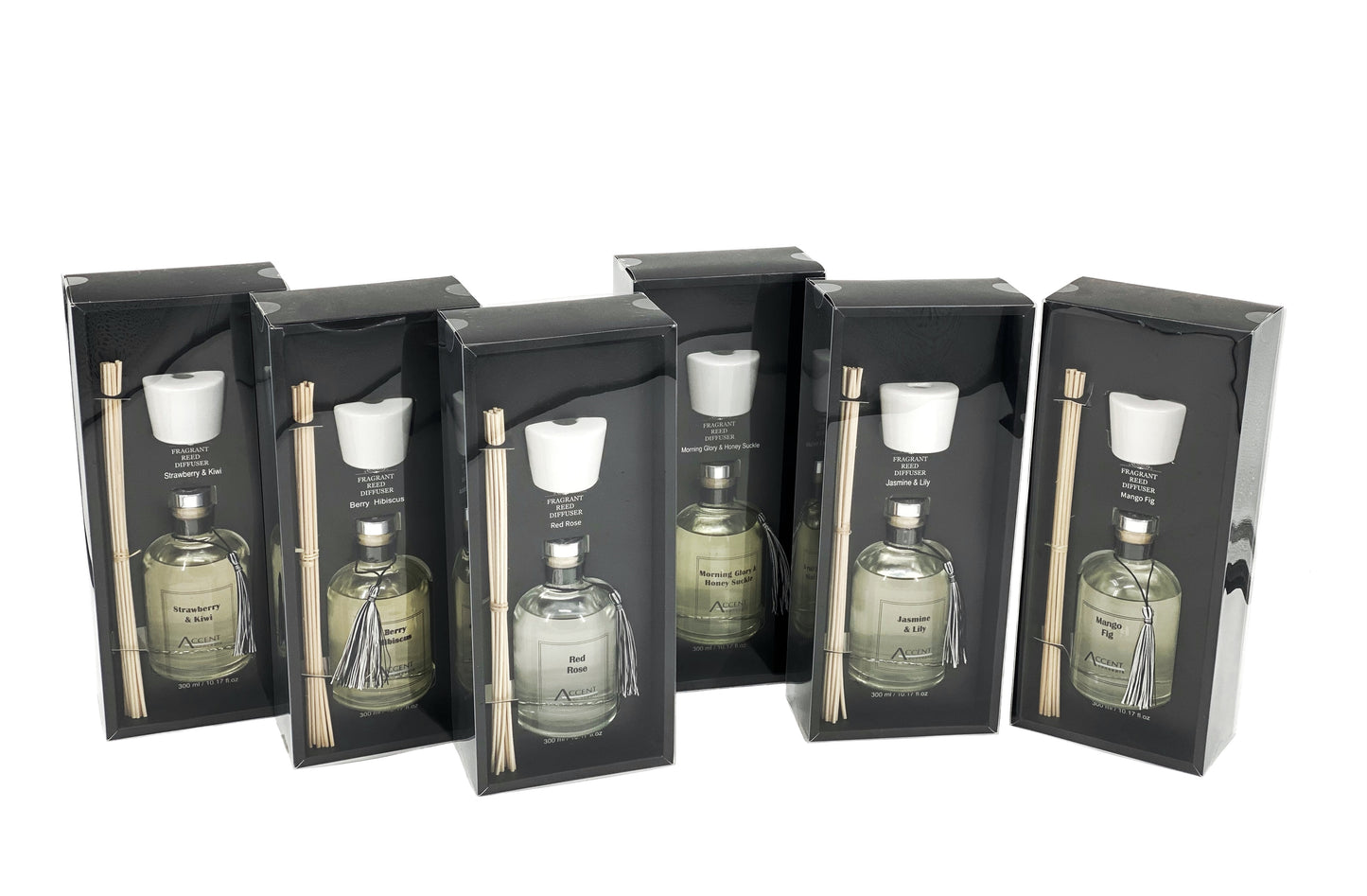 bulk 12 300ml Fragrant Oil Diffuser With Ceramic Cap Assorted Frag