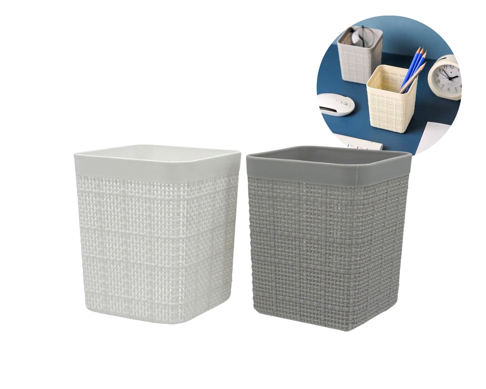 bulk 24 Square Pen Holder Assorted 11cm