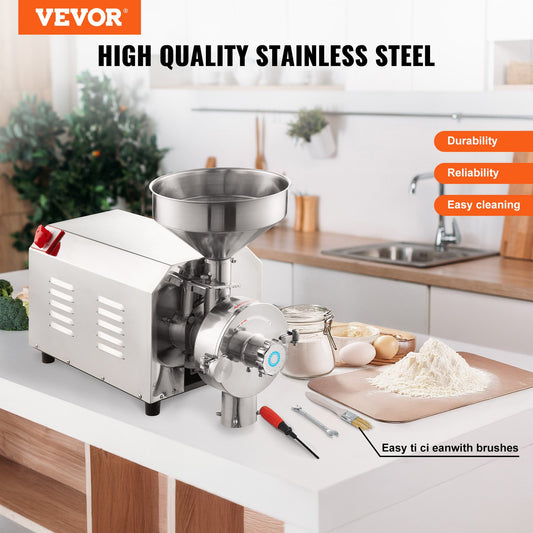 Grain Grind Mill 2200W Flour Grain Grinding Machine Food Processor