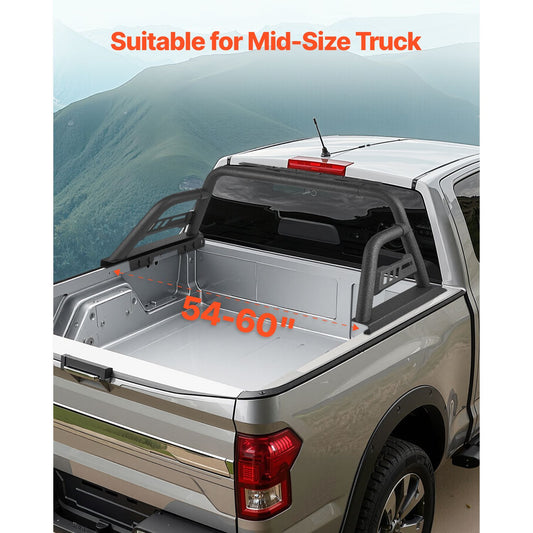 Truck Bed Roll Bar Universal Chase Rack for Mid-Size Pickup Carbon Steel