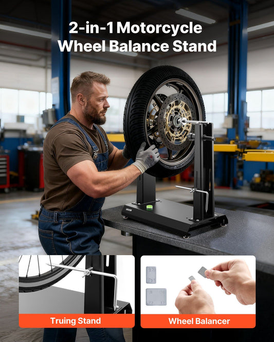 Motorcycle Wheel Balancer 40kg 889mm Tyre Balancer Truing Stand