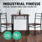 Artiss Dining Table and Chairs Dining Set Industrial Wooden Desk Metal Walnut