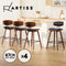 Artiss 4x Bar Stools Kitchen Dining Chairs Counter Stool Leather Padded Wood
