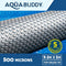 Aquabuddy Pool Cover 500 Micron Bubble Heat Solar Blanket Blue Silver 9.5x5m
