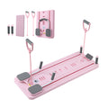 Everfit Pilates Reformer Board Foldable Multi-Functional Exercise Pink