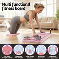 Everfit Pilates Reformer Board Foldable Multi-Functional Exercise Pink