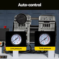 Giantz 24L Air Compressor 0.75HP Quiet Oil-Free Tyre Inflator