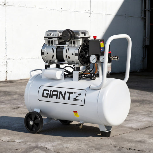 Giantz 30L Air Compressor 0.75HP Oil-Free Portable Tyre Inflator