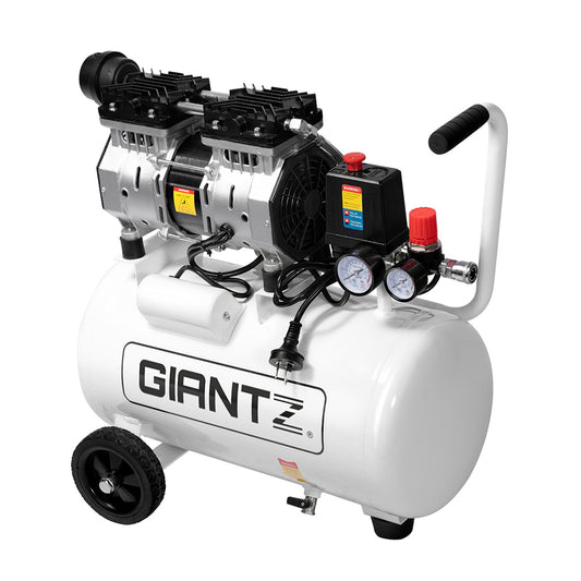 Giantz 24L Air Compressor 40L/min 115psi Oil-Free Portable