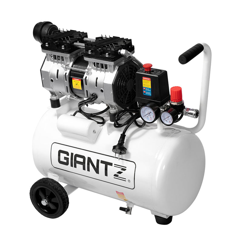 Giantz 24L Air Compressor 40L/min 115psi Oil-Free Portable