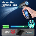 GIANTZ Electric Air Duster 7H Long Runtime Mini Blower for Keyboard PC Cleaning
