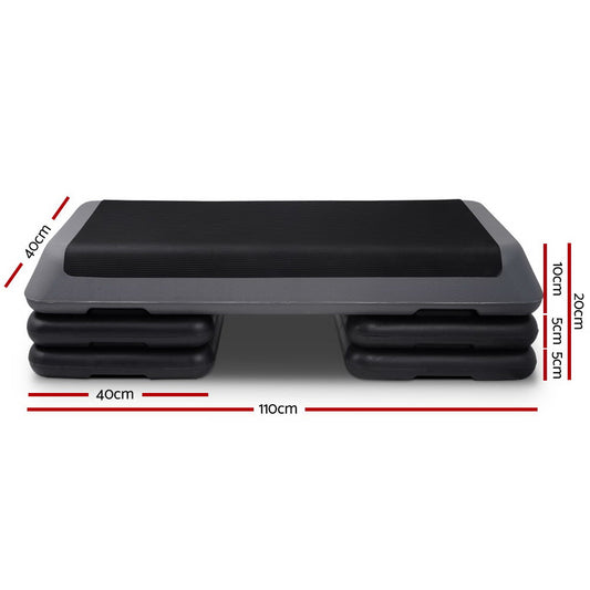 Everfit Aerobic Step Exercise Stepper Riser Steps 110cm Gym Cardio Home
