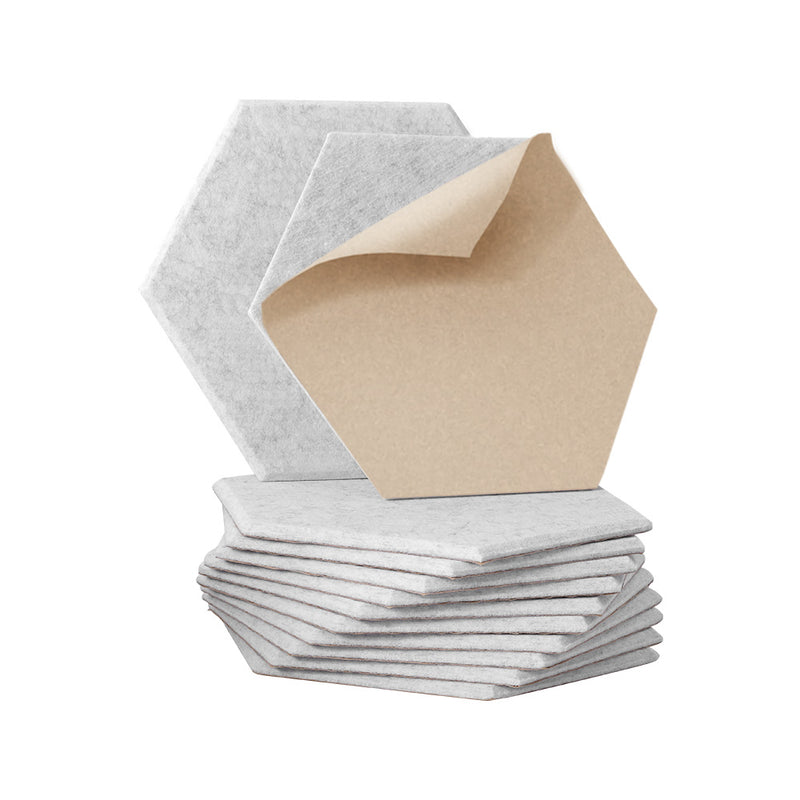 Alpha Acoustic Foam 12pcs 35x30cm Soundproof Panels Grey