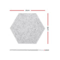 Alpha Acoustic Foam 12pcs 35x30cm Soundproof Panels Grey