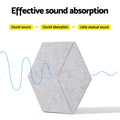 Alpha Acoustic Foam 12pcs 35x30cm Soundproof Panels Grey