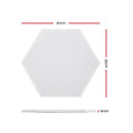 Alpha Acoustic Foam 12pc 35x30cm Soundproof Panel White