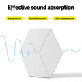 Alpha Acoustic Foam 12pc 35x30cm Soundproof Panel White