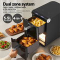 Devanti Air Fryer Oven 11L Dual Zone Digital