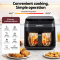 Devanti Air Fryer 5.5L 1200W Touch Control Black Electric