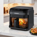 Devanti Air Fryer 5.5L 1200W Touch Control Black Electric