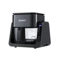 Devanti 2-in-1 Air Fryer 5.5L Dual Zone BBQ Grill Electric Cooker