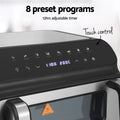 Devanti Air Fryer 10L LCD Display Digital Electric Oven