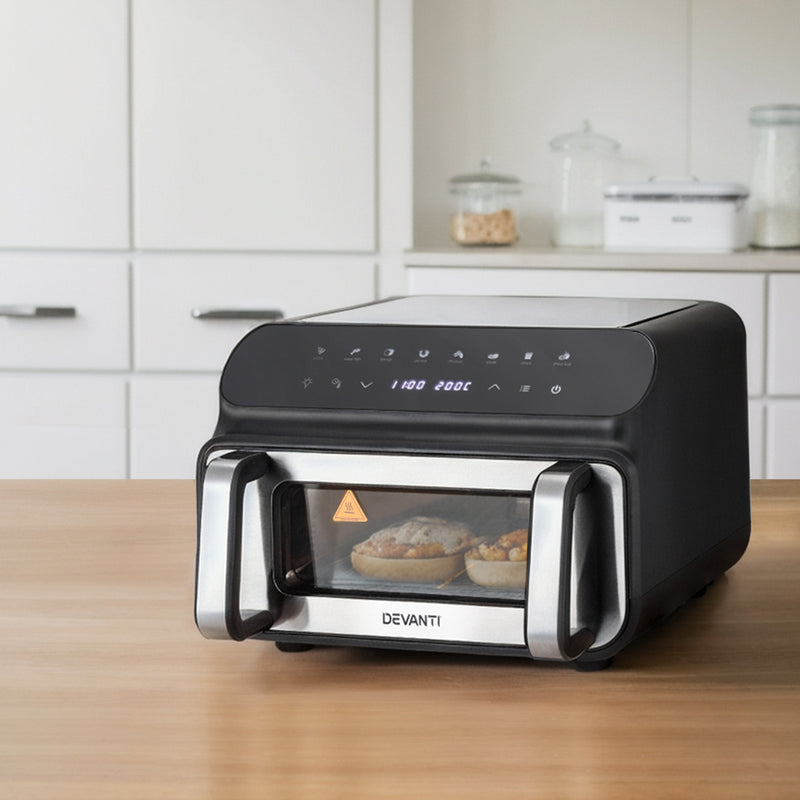 Devanti Air Fryer 10L LCD Display Digital Electric Oven