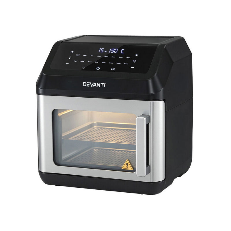 Devanti Air Fryer 13L LCD Digital Display Oven Black