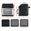 Devanti Air Fryer 13L LCD Digital Display Oven Black