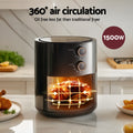 Devanti 4L Air Fryer 1500W Knob Control
